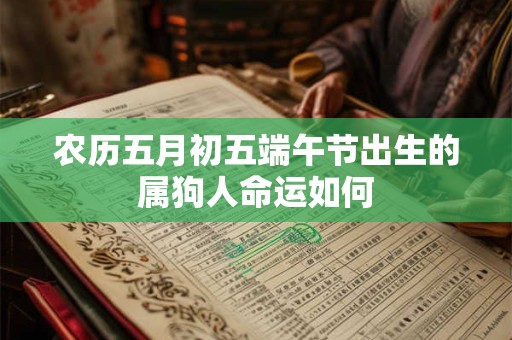 农历五月初五端午节出生的属狗人命运如何