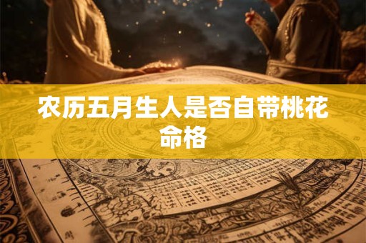 农历五月生人是否自带桃花命格