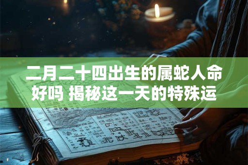 二月二十四出生的属蛇人命好吗 揭秘这一天的特殊运势