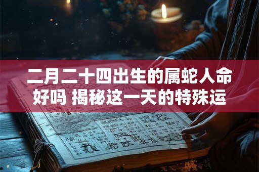 二月二十四出生的属蛇人命好吗 揭秘这一天的特殊运势
