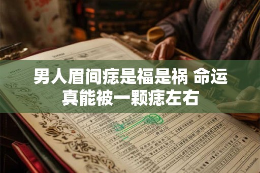 男人眉间痣是福是祸 命运真能被一颗痣左右