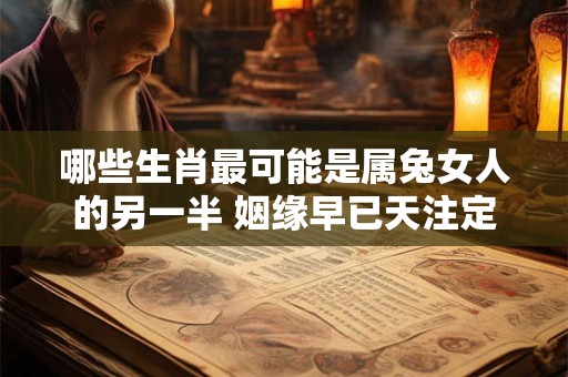 哪些生肖最可能是属兔女人的另一半 姻缘早已天注定