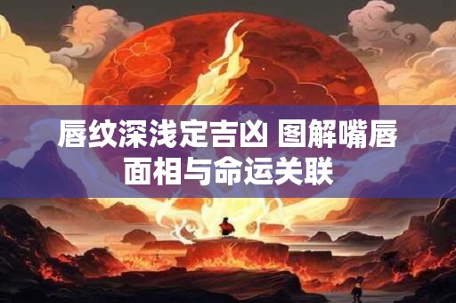 唇纹深浅定吉凶 图解嘴唇面相与命运关联