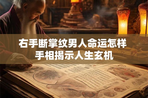 右手断掌纹男人命运怎样 手相揭示人生玄机 右手断掌纹男人命运怎样 手相揭示人生玄机