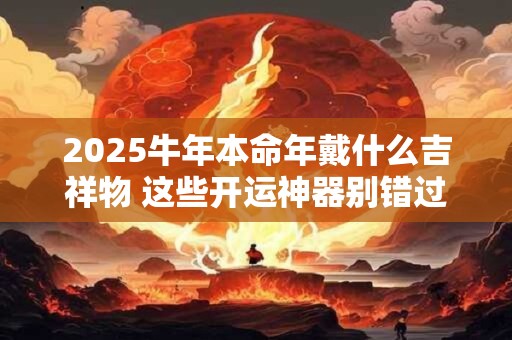 2025牛年本命年戴什么吉祥物 这些开运神器别错过
