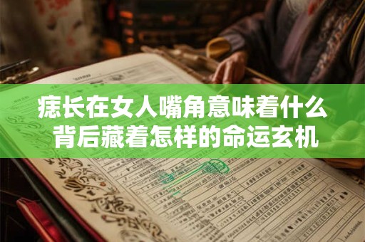 痣长在女人嘴角意味着什么 背后藏着怎样的命运玄机