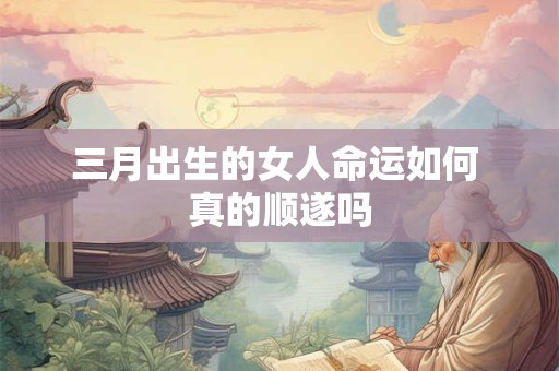 三月出生的女人命运如何 真的顺遂吗