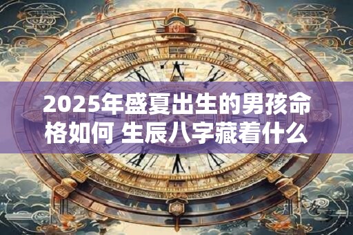 2025年盛夏出生的男孩命格如何 生辰八字藏着什么密码 2025年盛夏出生的男孩命格如何 生辰八字藏着什么密码