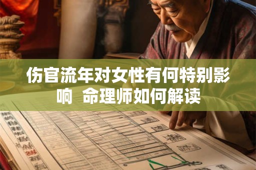伤官流年对女性有何特别影响  命理师如何解读