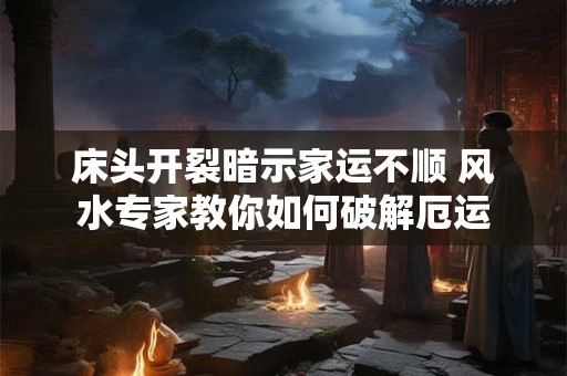 床头开裂暗示家运不顺 风水专家教你如何破解厄运