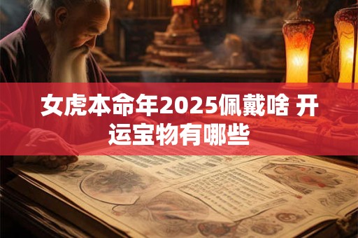 女虎本命年2025佩戴啥 开运宝物有哪些