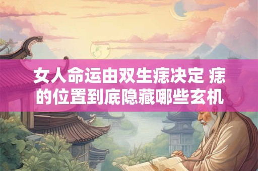 女人命运由双生痣决定 痣的位置到底隐藏哪些玄机