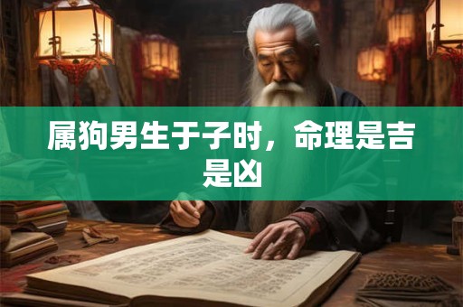 属狗男生于子时，命理是吉是凶