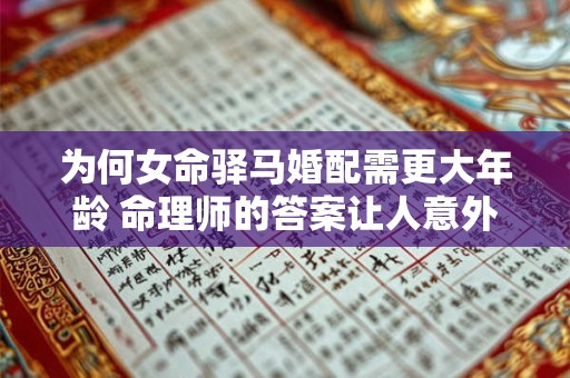 为何女命驿马婚配需更大年龄 命理师的答案让人意外