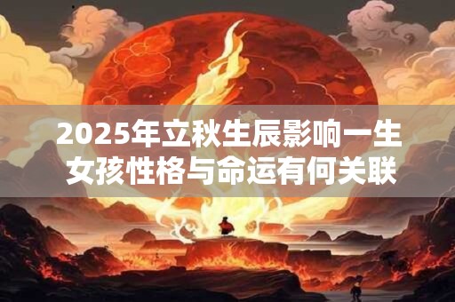 2025年立秋生辰影响一生 女孩性格与命运有何关联