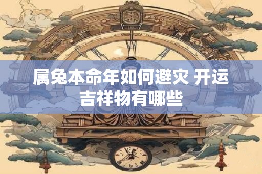 属兔本命年如何避灾 开运吉祥物有哪些
