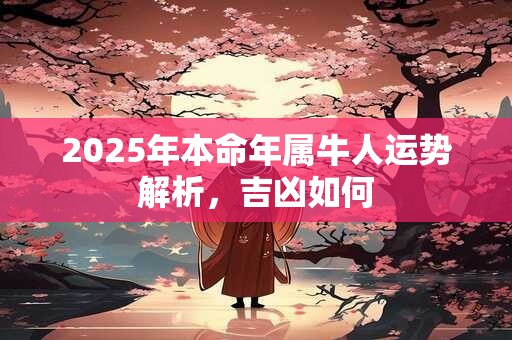 2025年本命年属牛人运势解析，吉凶如何