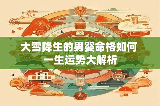 大雪降生的男婴命格如何 一生运势大解析 大雪降生的男婴命格如何 一生运势大解析