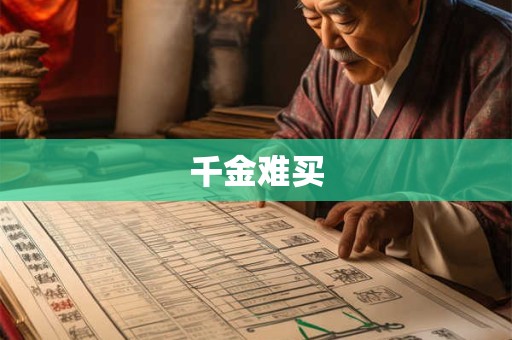 千金难买
