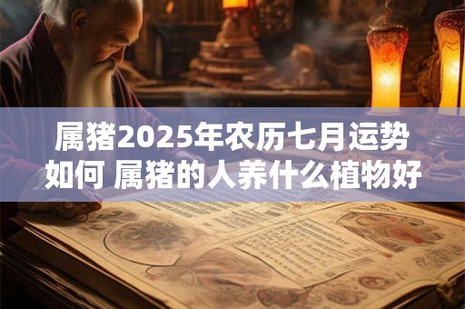 属猪2025年农历七月运势如何 属猪的人养什么植物好 属猪2025年农历七月运势如何 属猪的人养什么植物好