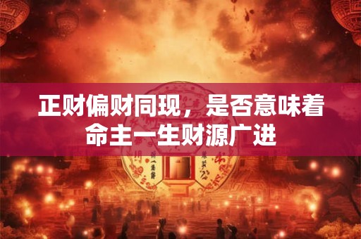 正财偏财同现，是否意味着命主一生财源广进