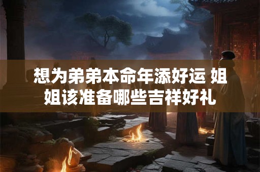 想为弟弟本命年添好运 姐姐该准备哪些吉祥好礼