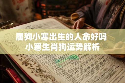 属狗小寒出生的人命好吗 小寒生肖狗运势解析
