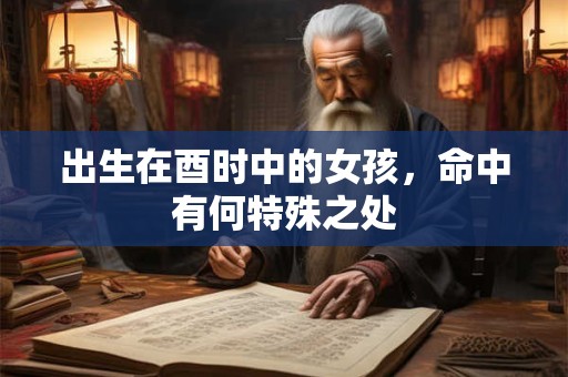 出生在酉时中的女孩，命中有何特殊之处