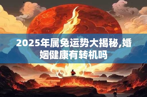 2025年属兔运势大揭秘,婚姻健康有转机吗