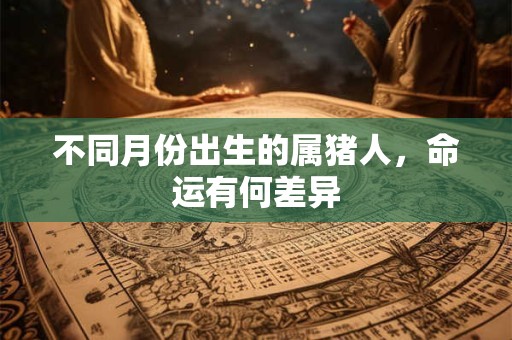 不同月份出生的属猪人，命运有何差异