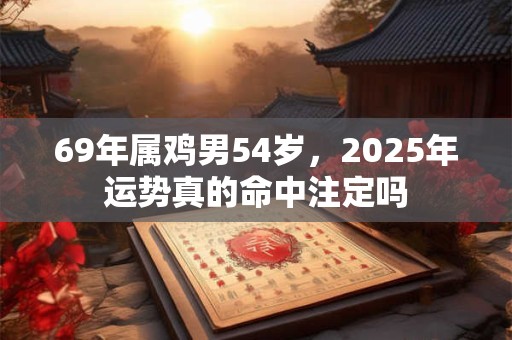 69年属鸡男54岁，2025年运势真的命中注定吗