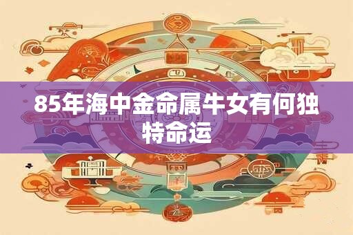 85年海中金命属牛女有何独特命运