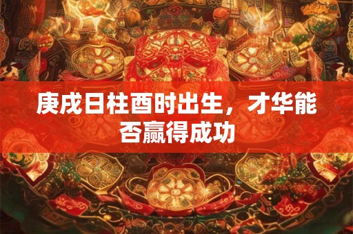 庚戌日柱酉时出生，才华能否赢得成功