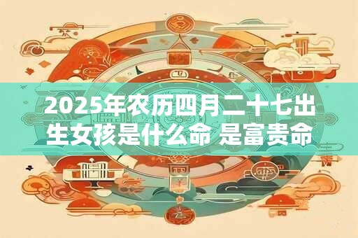 2025年农历四月二十七出生女孩是什么命 是富贵命吗 2025年农历四月二十七出生女孩是什么命 是富贵命吗