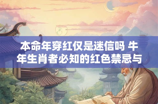 本命年穿红仅是迷信吗 牛年生肖者必知的红色禁忌与寓意