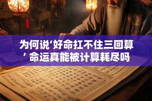 为何说‘好命扛不住三回算’ 命运真能被计算耗尽吗