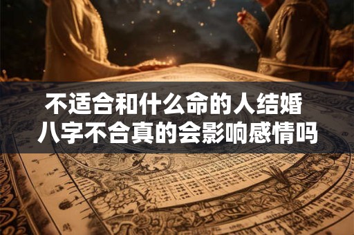不适合和什么命的人结婚 八字不合真的会影响感情吗