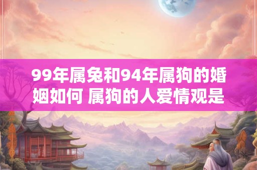 99年属兔和94年属狗的婚姻如何 属狗的人爱情观是什么样