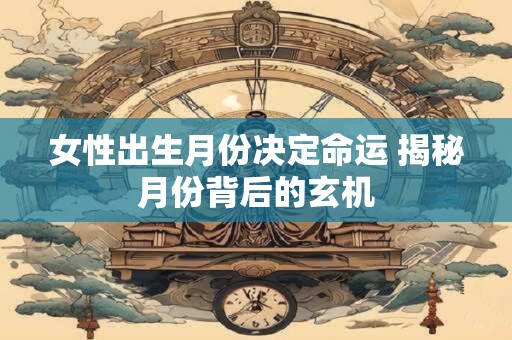 女性出生月份决定命运 揭秘月份背后的玄机