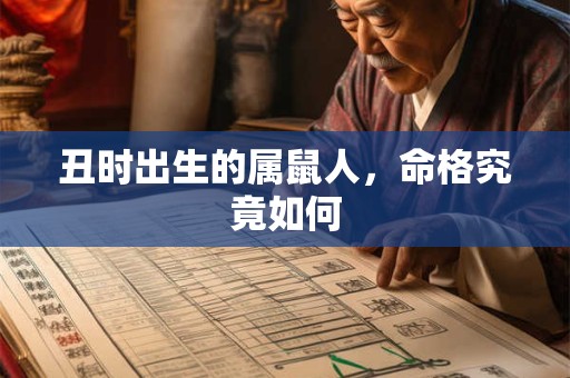 丑时出生的属鼠人，命格究竟如何