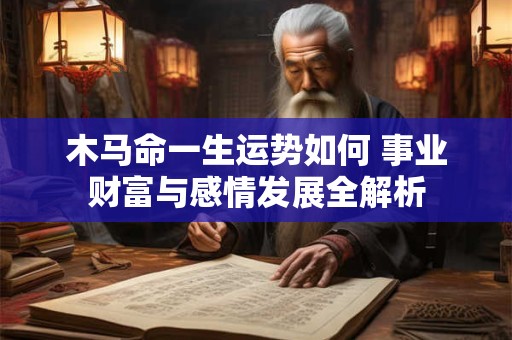 木马命一生运势如何 事业财富与感情发展全解析