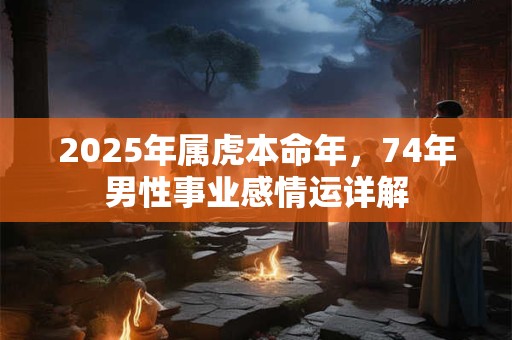 2025年属虎本命年，74年男性事业感情运详解