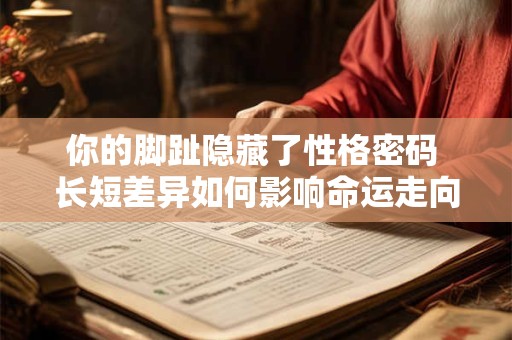 你的脚趾隐藏了性格密码 长短差异如何影响命运走向