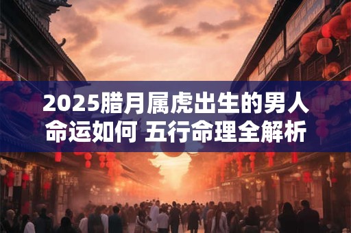 详细阅读:2025腊月属虎出生的男人命运如何 五行命理全解析 2025腊月属虎出生的男人命运如何 五行命理全解析
