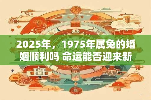 2025年，1975年属兔的婚姻顺利吗 命运能否迎来新篇章