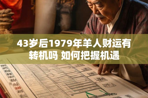 43岁后1979年羊人财运有转机吗 如何把握机遇