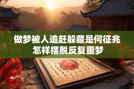 做梦被人追赶躲藏是何征兆 怎样摆脱反复噩梦
