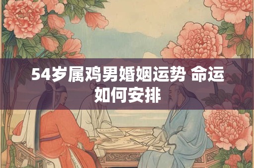 54岁属鸡男婚姻运势 命运如何安排