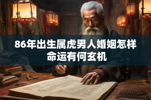 86年出生属虎男人婚姻怎样 命运有何玄机 86年出生属虎男人婚姻怎样 命运有何玄机