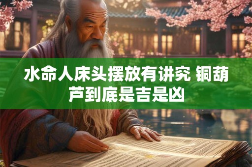 水命人床头摆放有讲究 铜葫芦到底是吉是凶